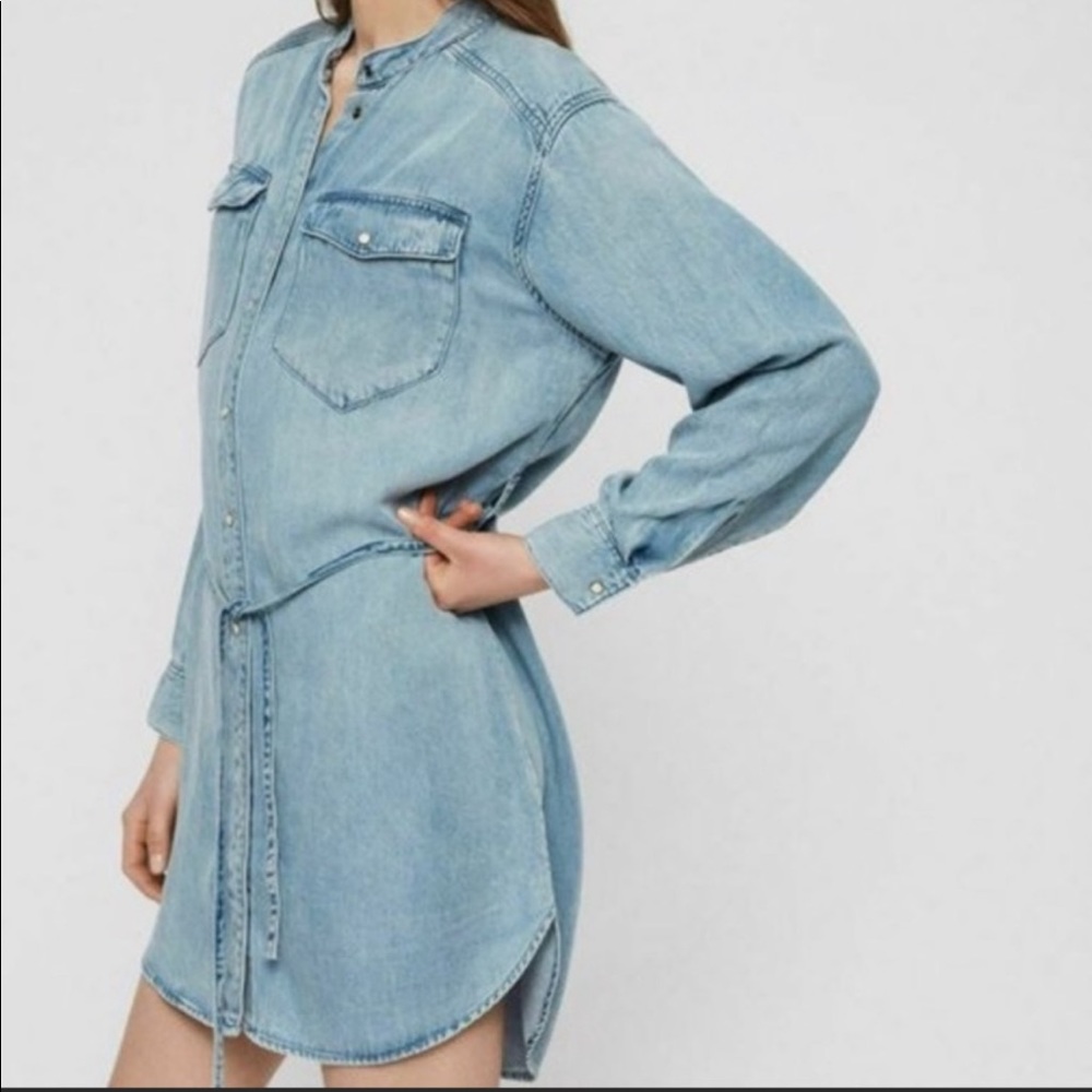 All Saints denim dress size medium